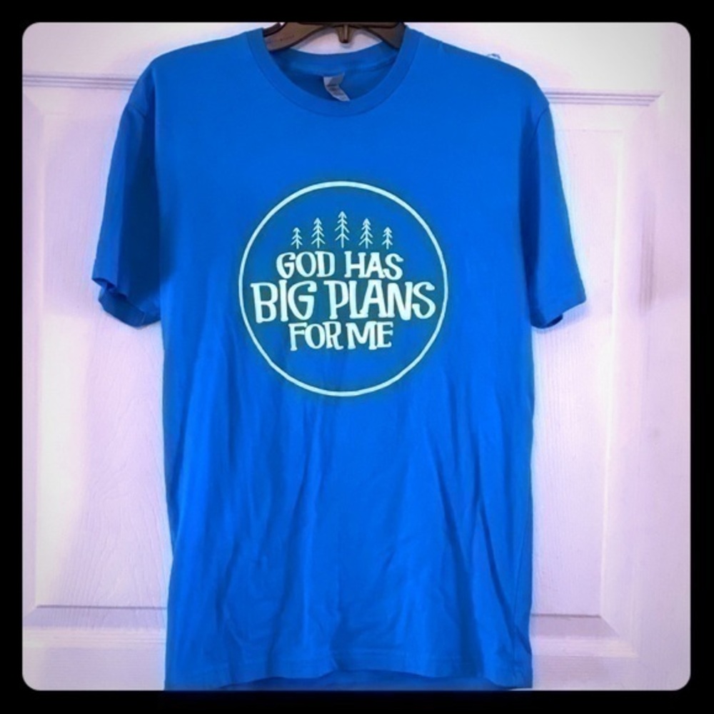 God Has Big Plans For Me Tee size small